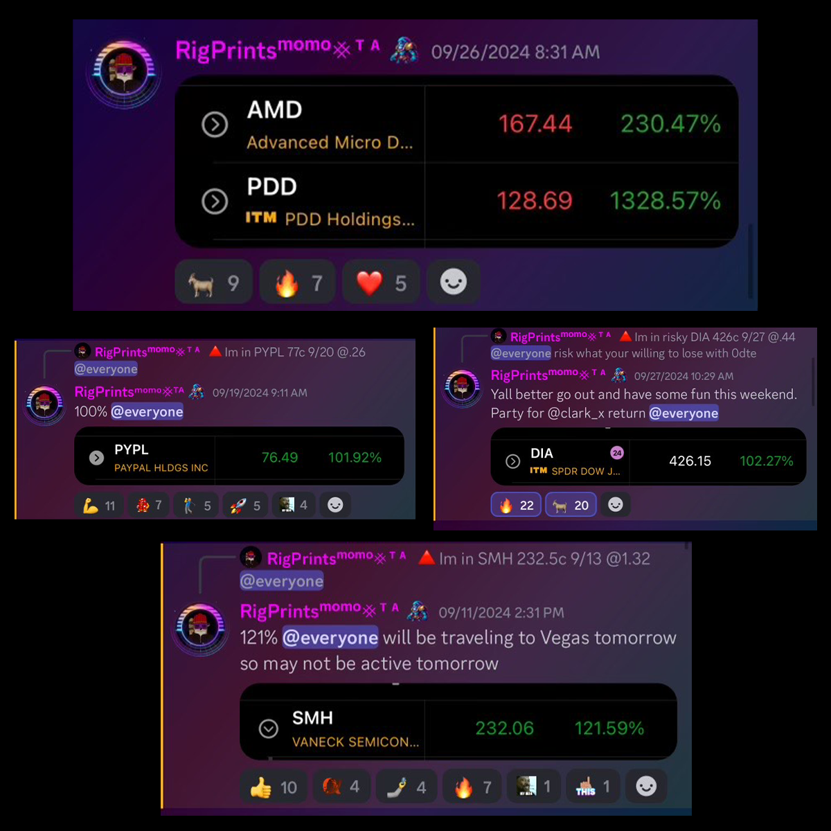 Mentor alerts called live in Discord