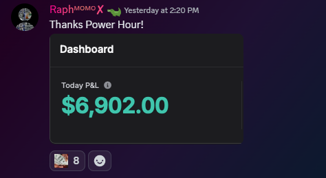 Member profit screenshot